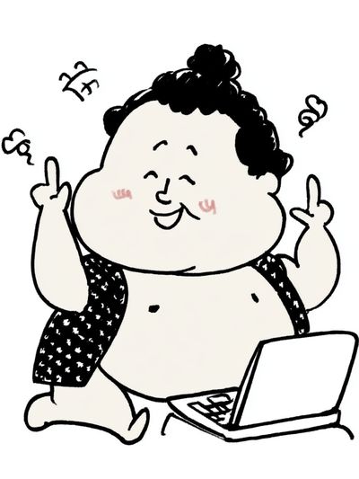 Playful Laptop Cartoon Poster. poster