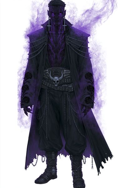 Dark Gothic Demon Character Poster. poster