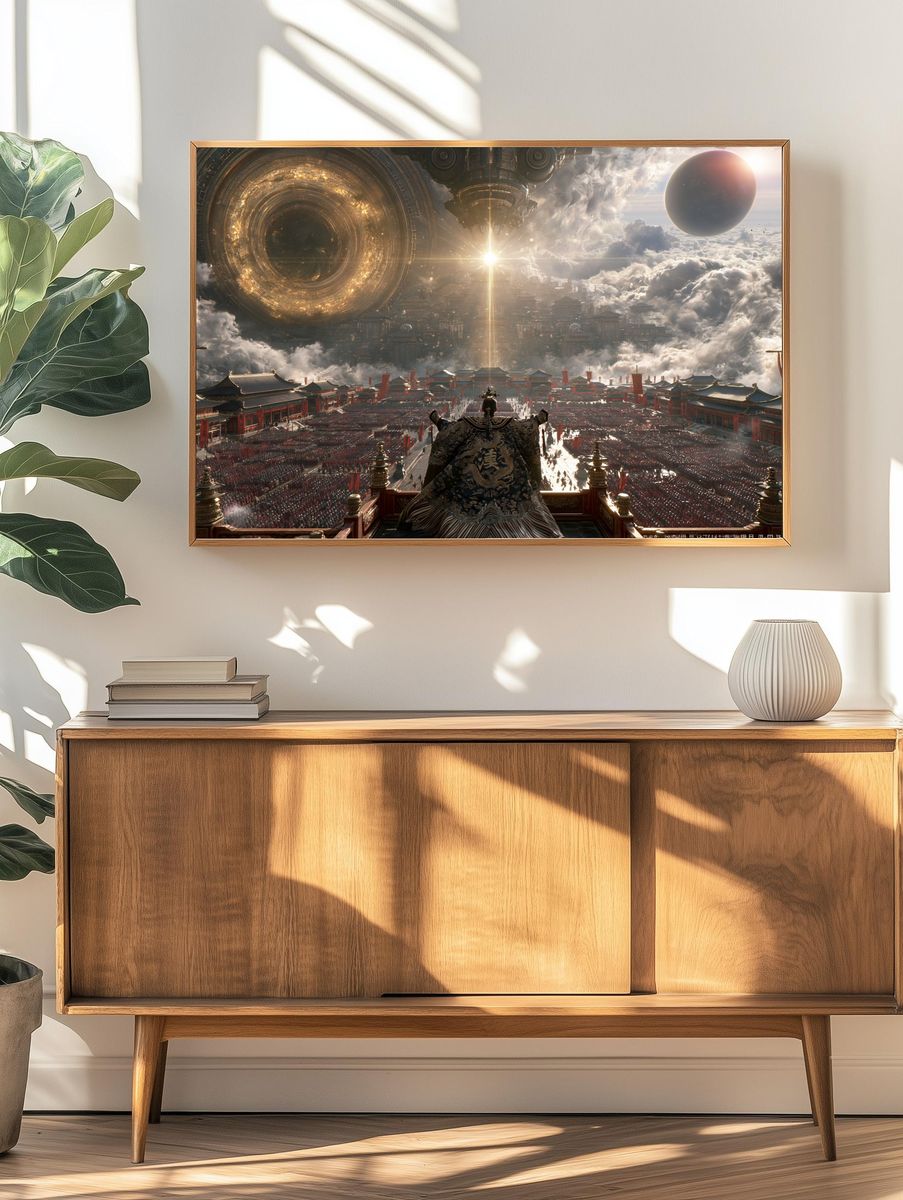 Celestial Imperial City Sci-Fi Poster. — room view 3