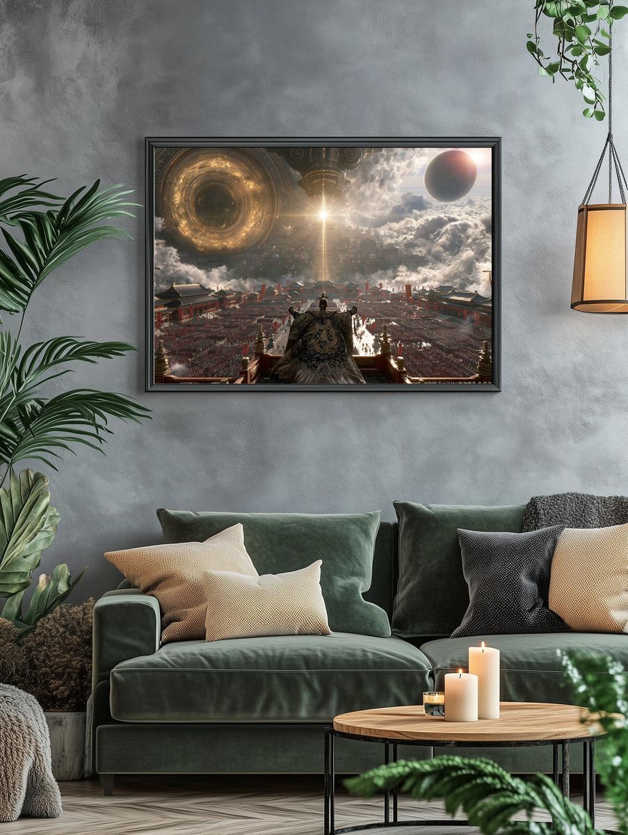 Celestial Imperial City Sci-Fi Poster. — room view 4