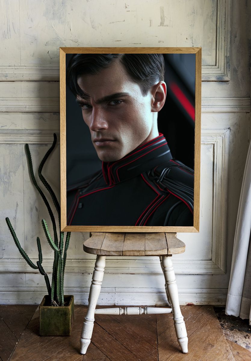 Cyberpunk Portrait Poster. — room view 1
