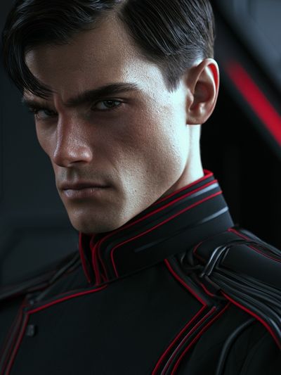 Cyberpunk Portrait Poster. poster