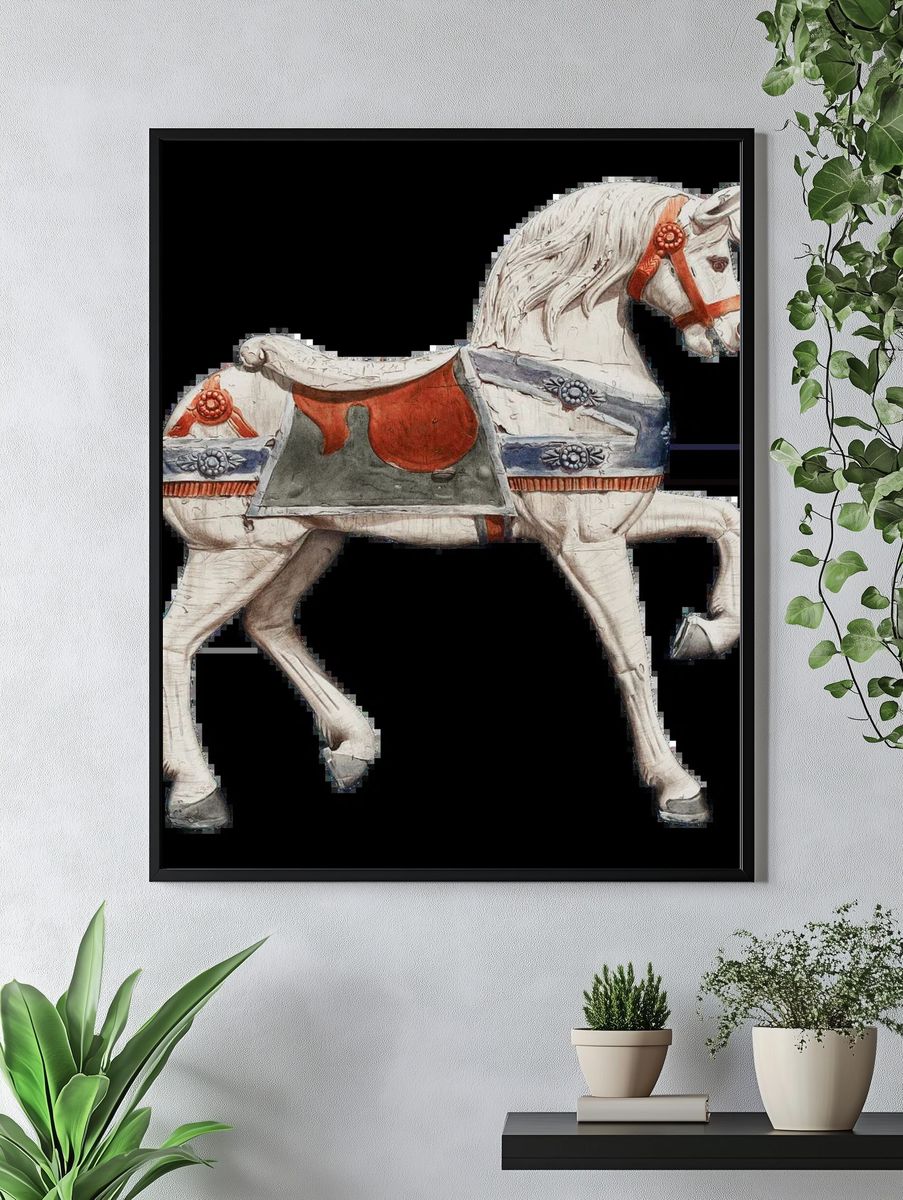 Dreamy Flower Fairy Illustration Poster. — room view 4
