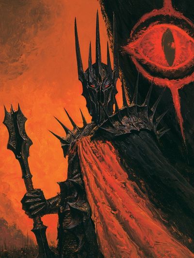 Sauron Dark Fantasy Poster.