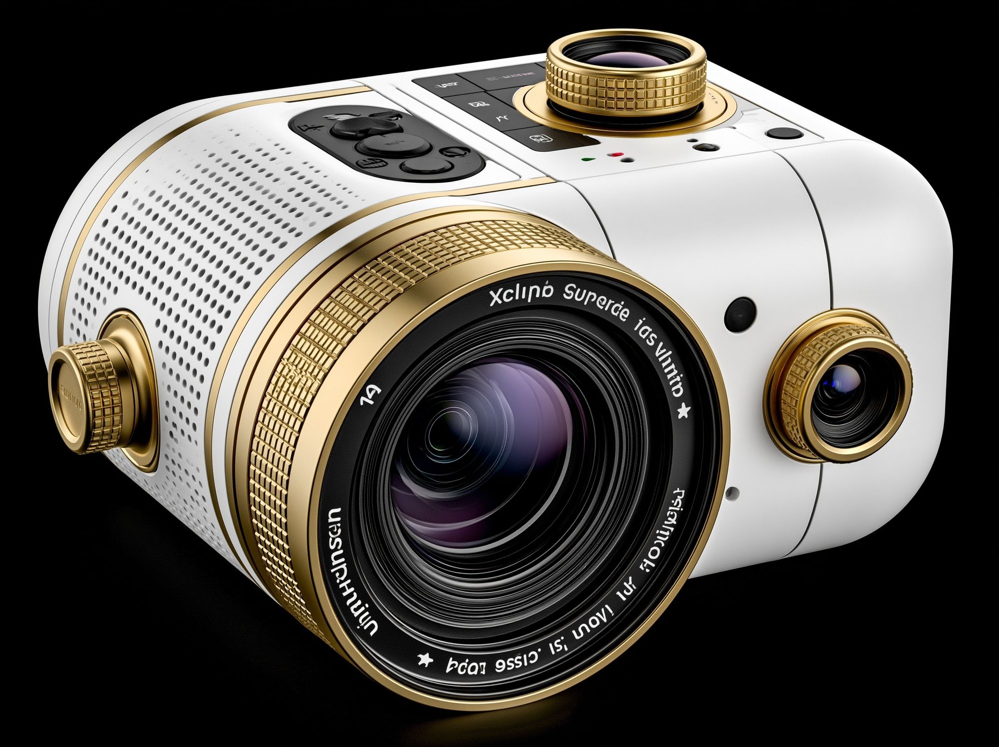 Luxury Camera Lens Illustration Poster. poster detail