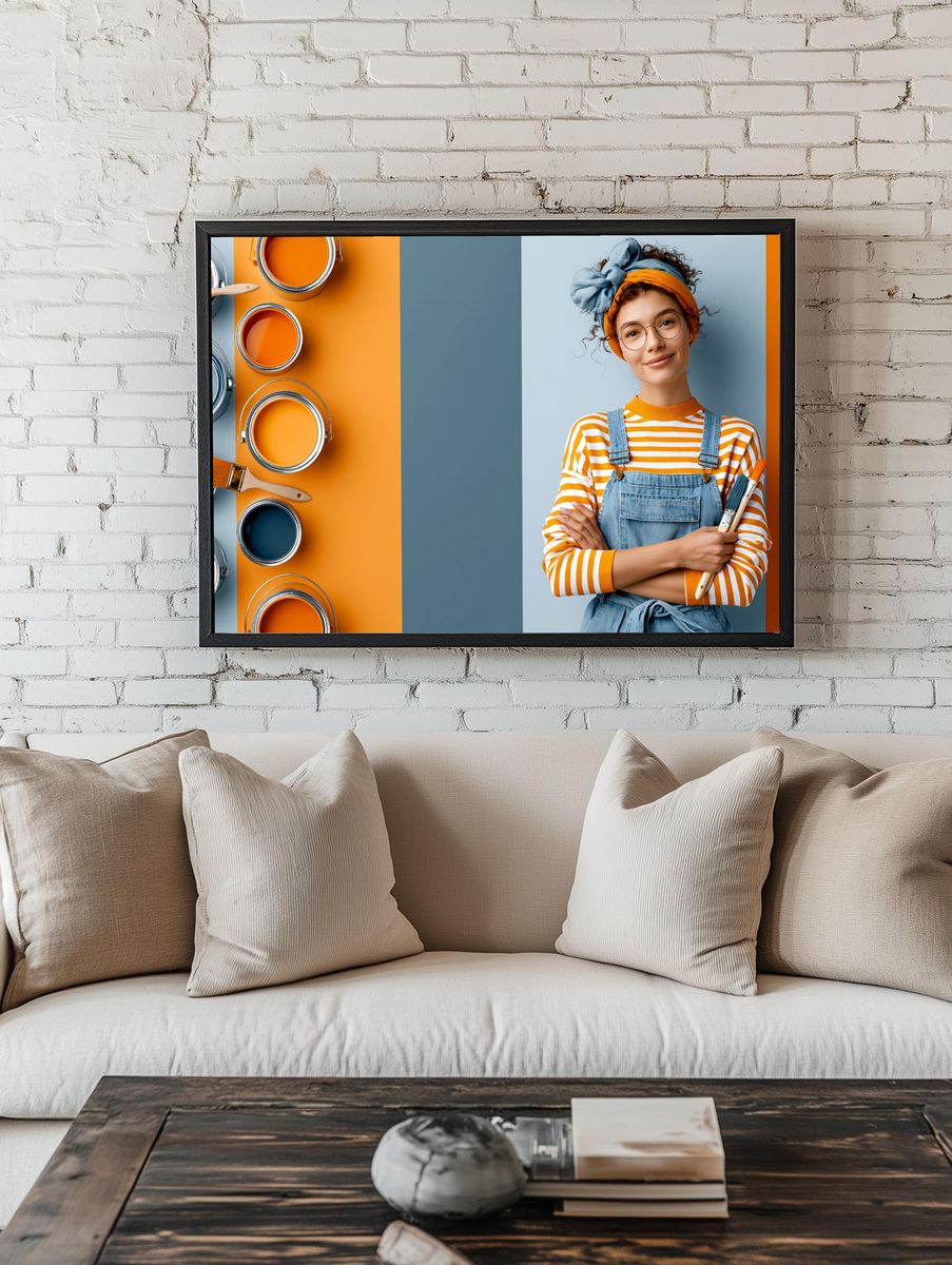 Creative Painter Portrait Print. room preview