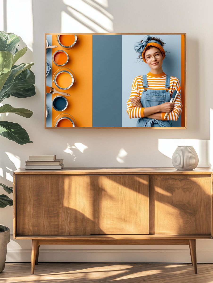 Creative Painter Portrait Print. — room view 3