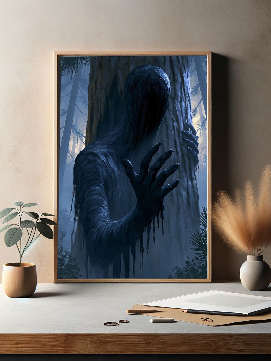 Forest Wraith Digital Art Poster. — room view 2