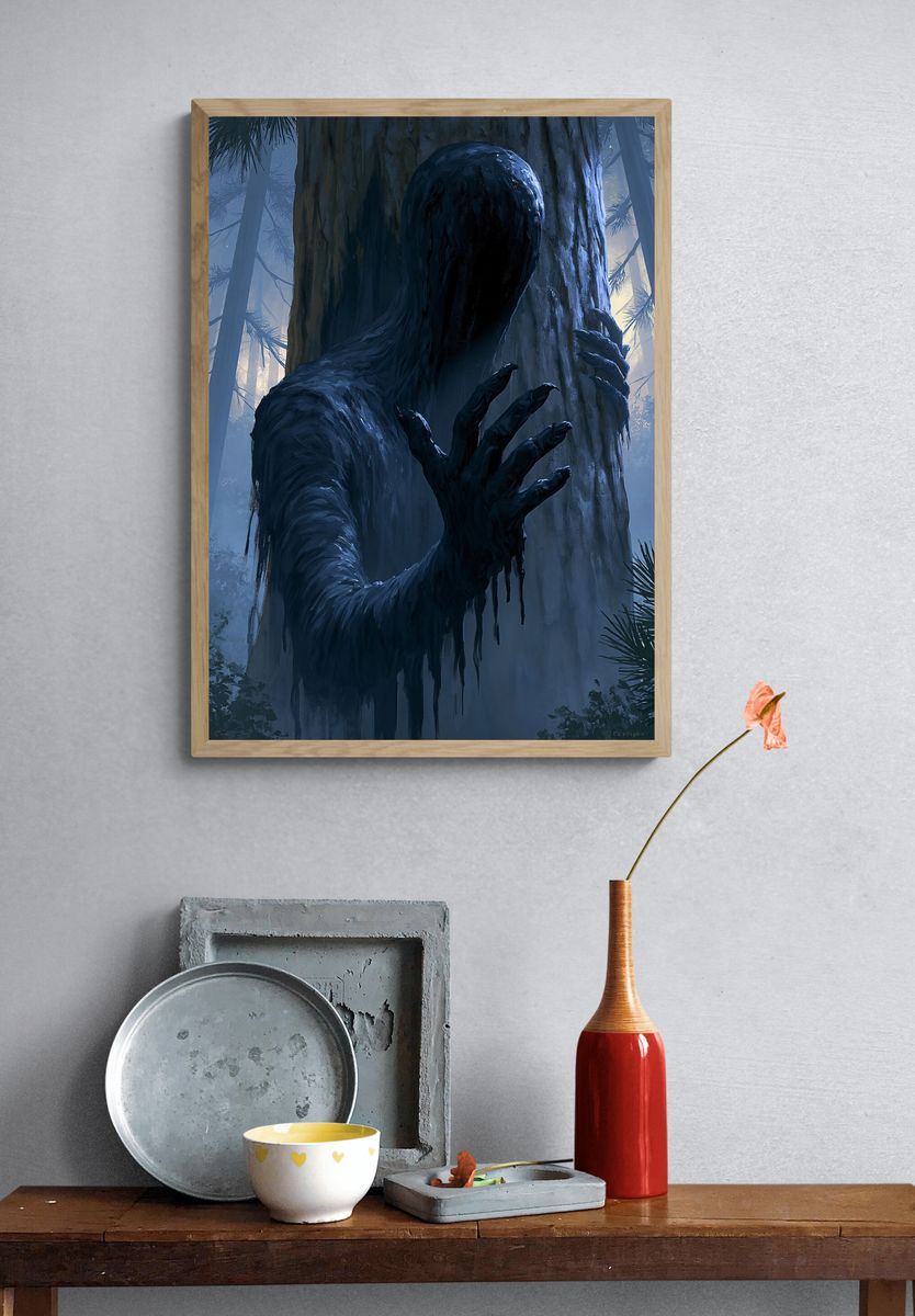 Forest Wraith Digital Art Poster. — room view 3