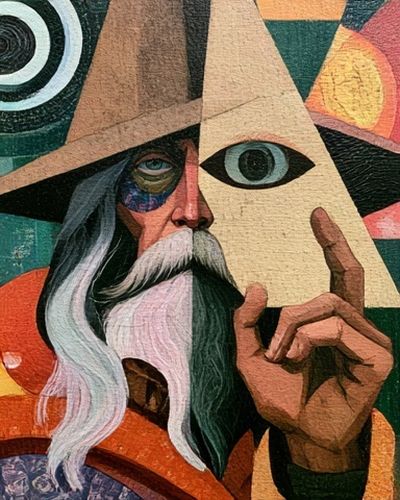 Mystic Wizard Portrait Print.