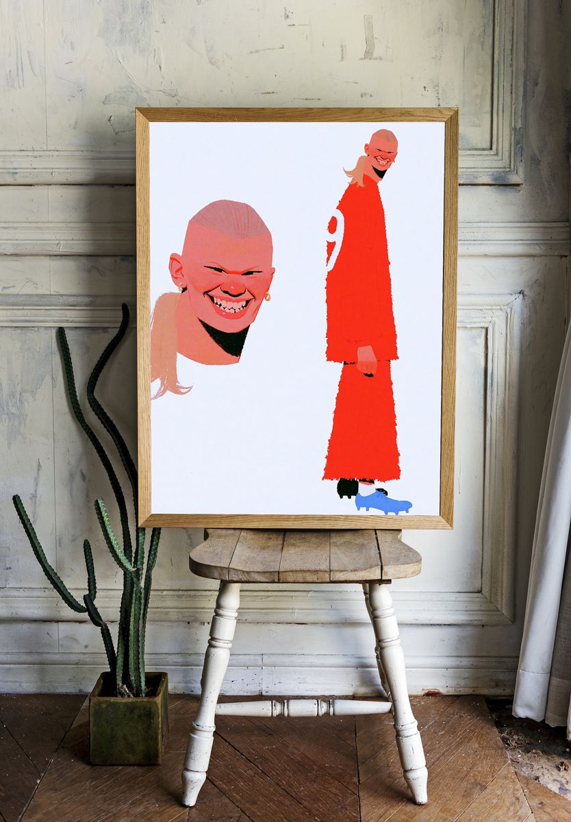 Avant-Garde Portrait Illustration Poster. room preview