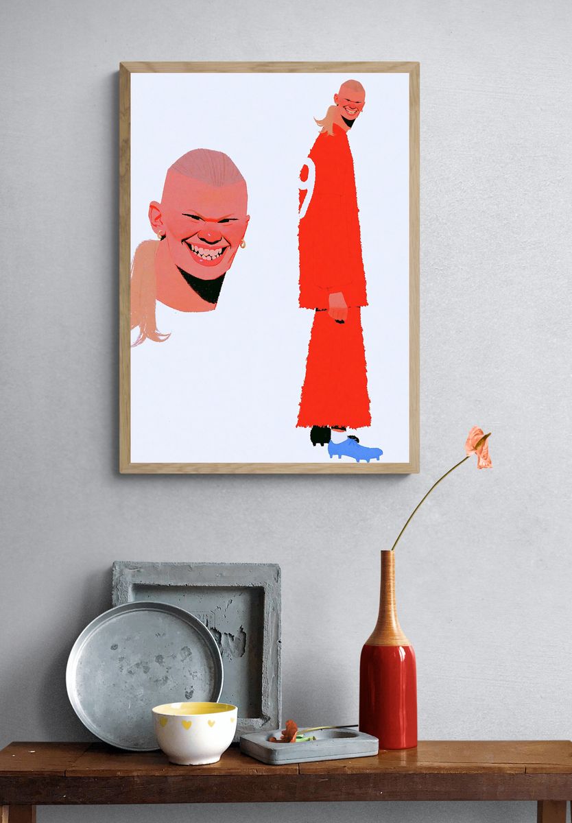 Avant-Garde Portrait Illustration Poster. — room view 3