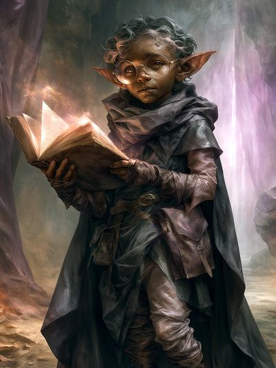 Fantasy Elf Child Digital Art Poster. poster