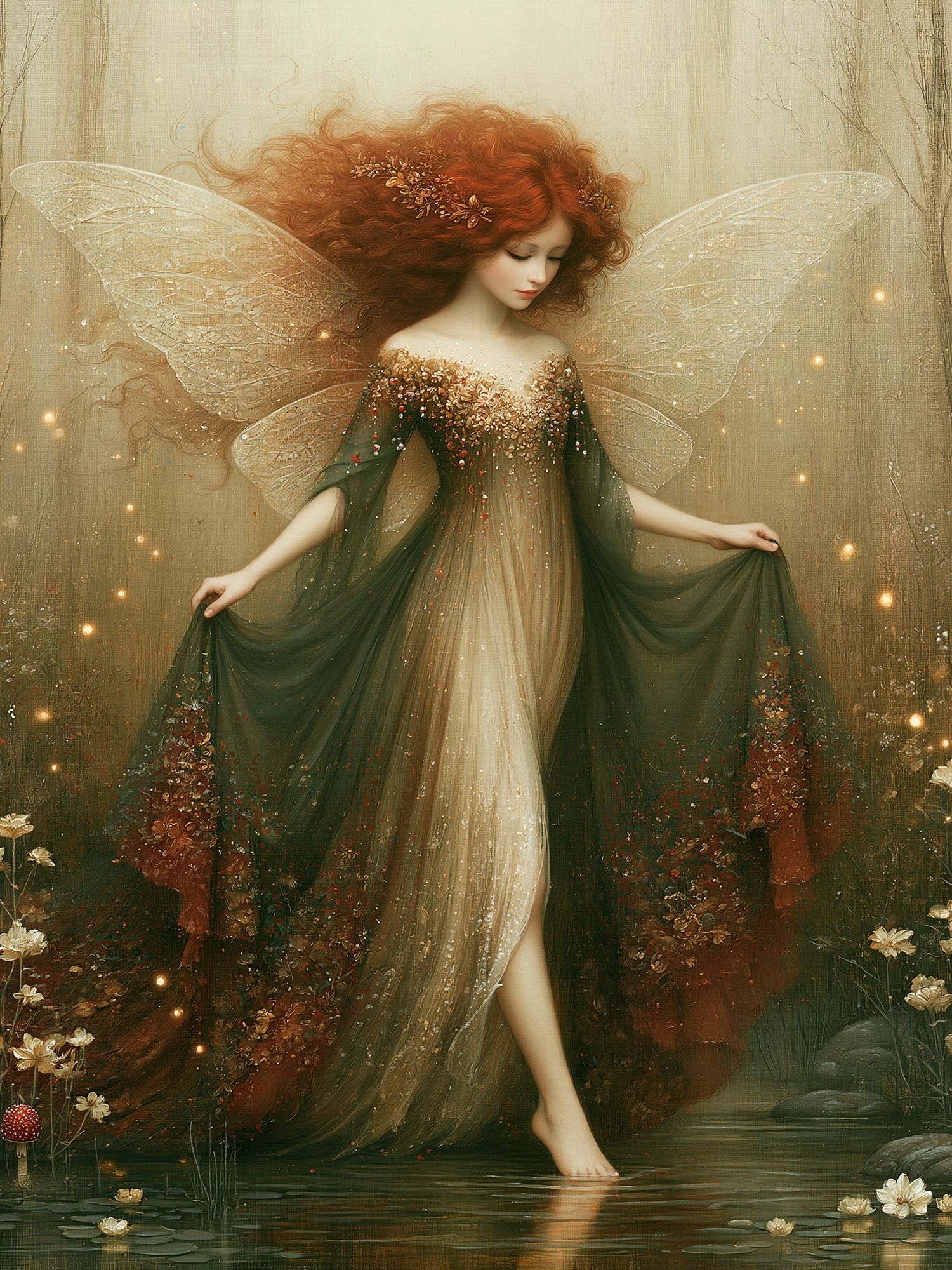 Forest Fairy Illustration Poster. poster detail