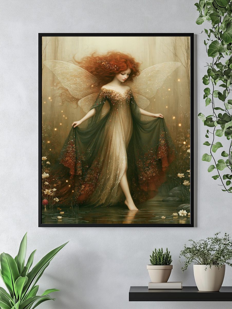 Forest Fairy Illustration Poster. — room view 4