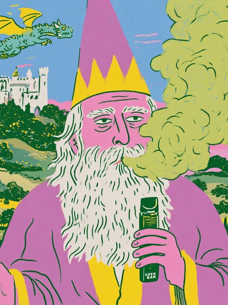 Wizard Fantasy Illustration Poster. poster — illustration art