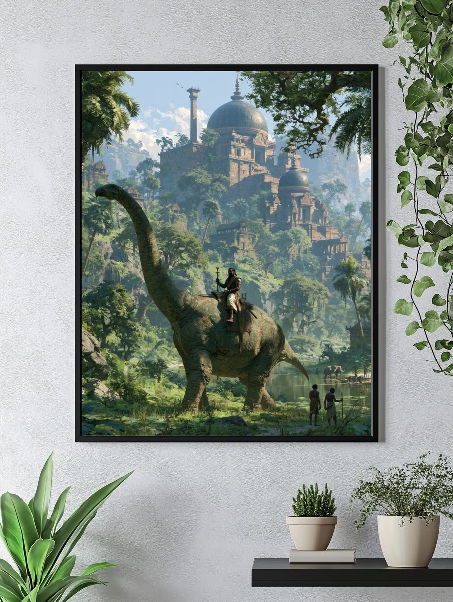 Patriotic Gnome Illustration Poster. — room view 4