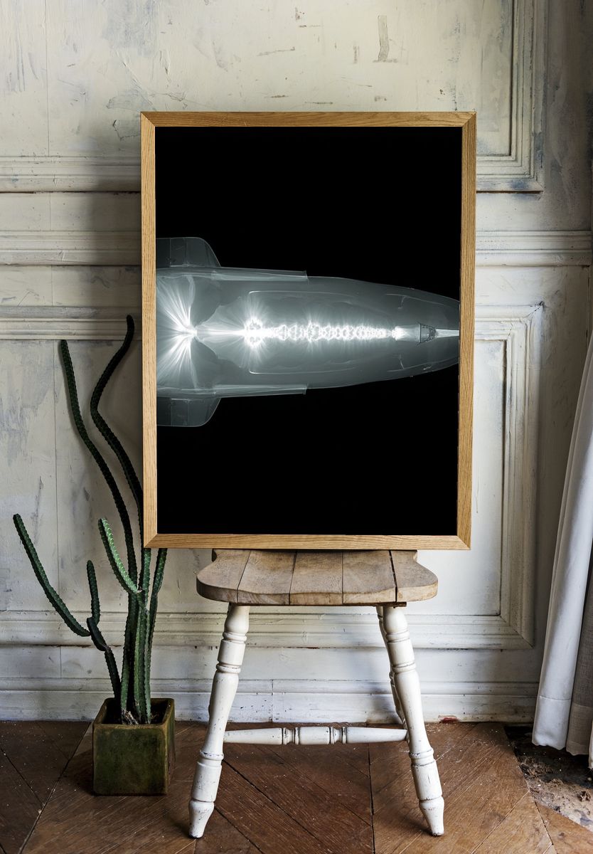 X-Ray Bullet Illustration Poster. — room view 1