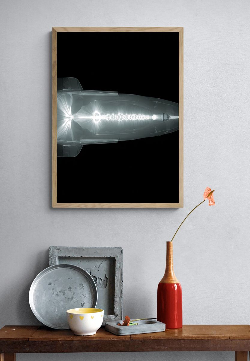 X-Ray Bullet Illustration Poster. — room view 3