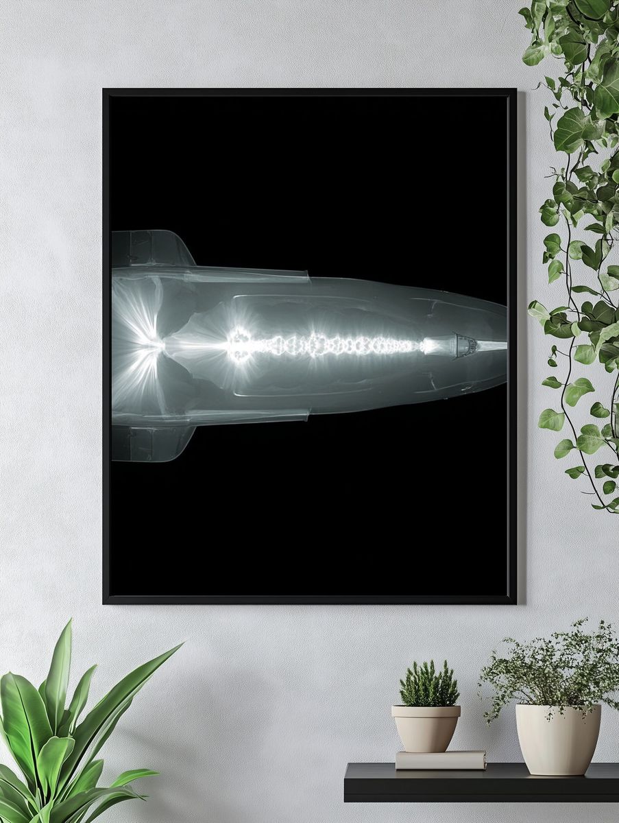X-Ray Bullet Illustration Poster. — room view 4