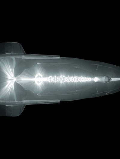X-Ray Bullet Illustration Poster. poster