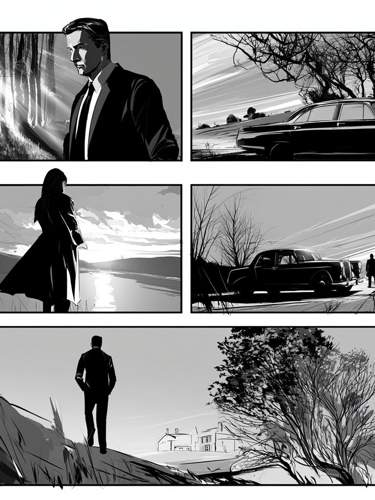 Noir Detective Scenes Poster. poster detail