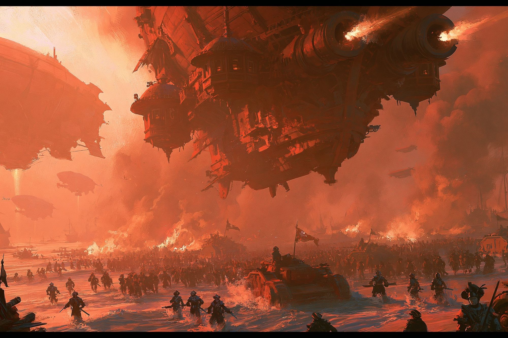 Sci-Fi Battle Fleet Poster. poster detail