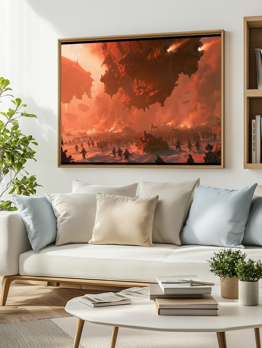 Sci-Fi Battle Fleet Poster. — room view 2