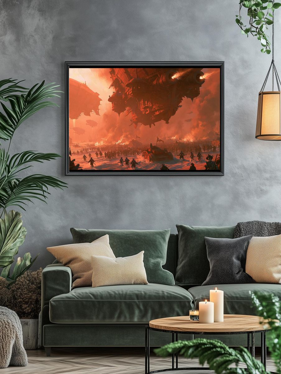Sci-Fi Battle Fleet Poster. — room view 4
