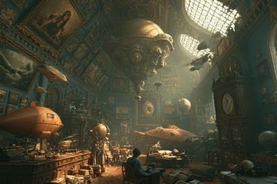 Surreal Museum of Wonders Poster. poster