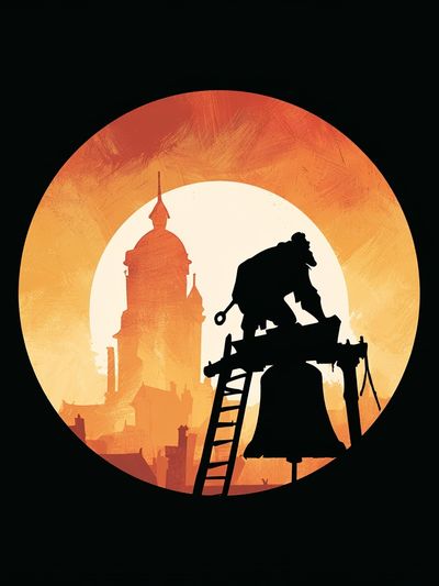 Industrial Silhouette Sunset Poster.
