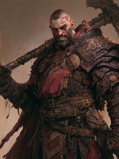 Warrior Portrait — Fantasy Illustration Print.