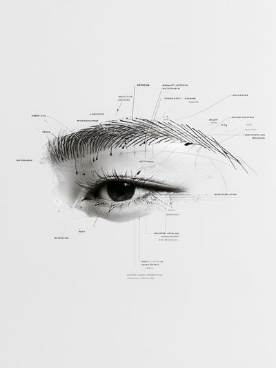 Surreal Eye Sketch Poster.