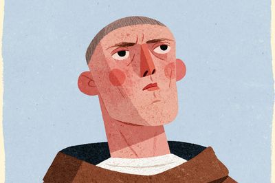Thoughtful Portrait Illustration Poster.
