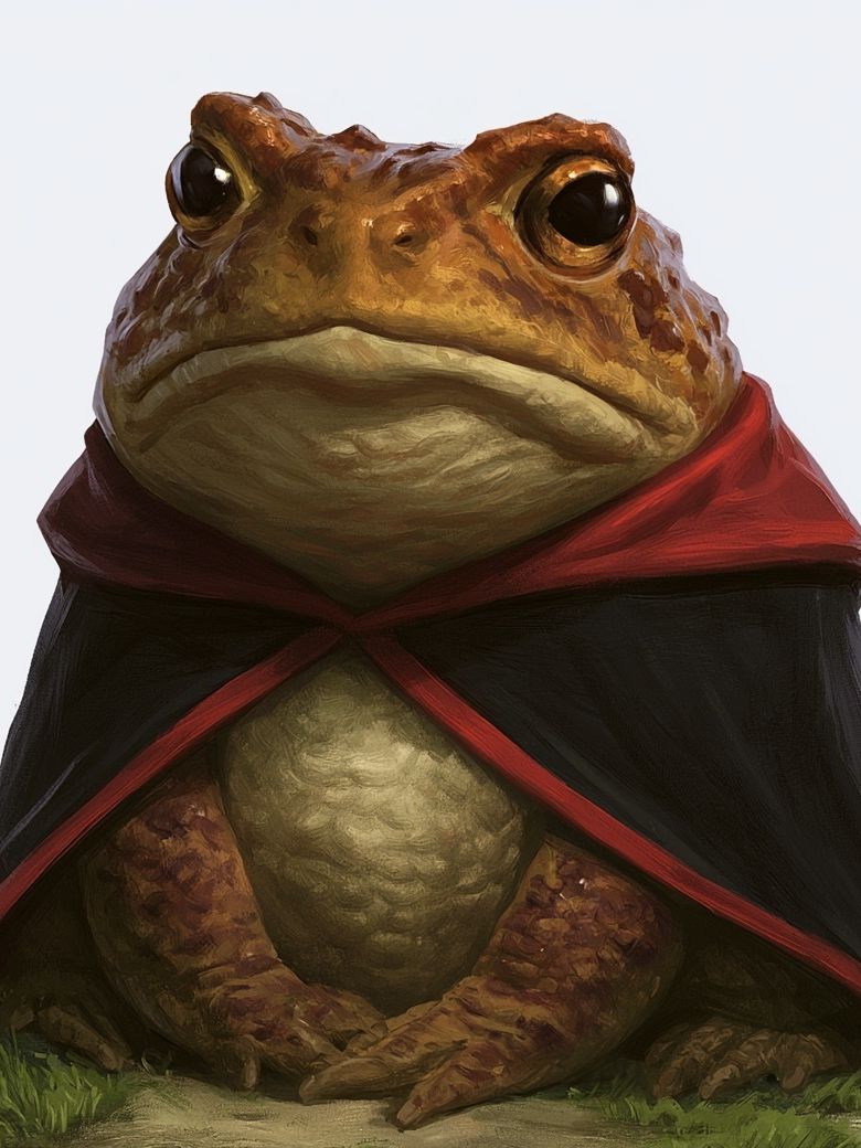 Wizard Toad Portrait Print. poster detail