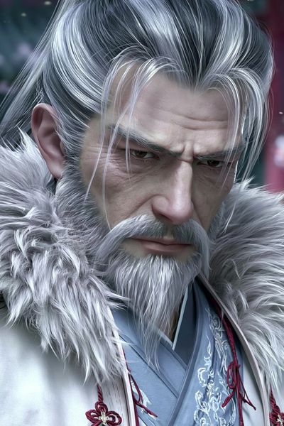 Warrior Emperor Fantasy Portrait Print.