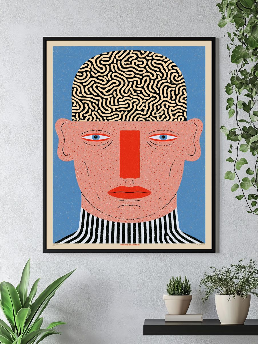 Prince Charming Illustration Poster. — room view 4