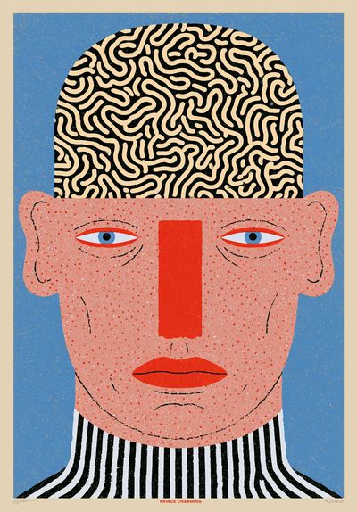 Prince Charming Illustration Poster. poster print