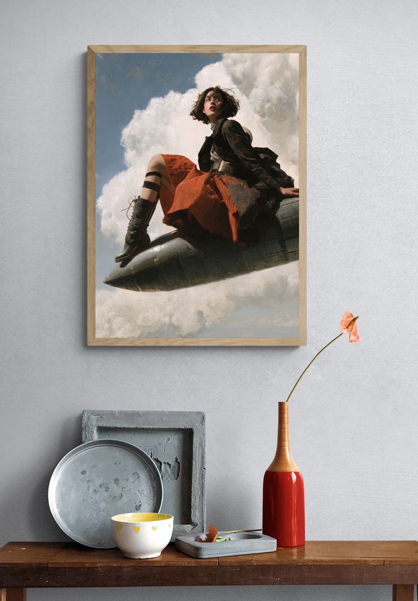 Cloud Rider Fashion Poster. — room view 3