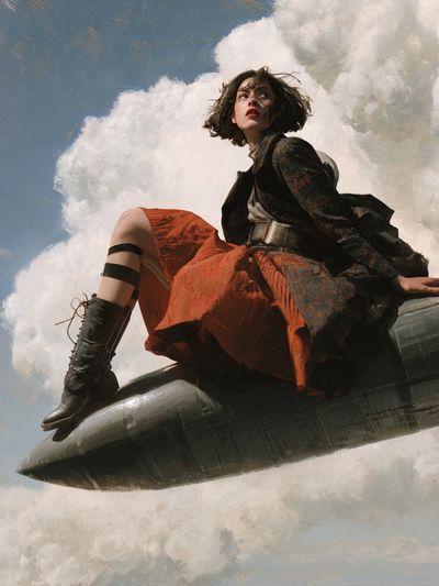 Cloud Rider Fashion Poster. poster