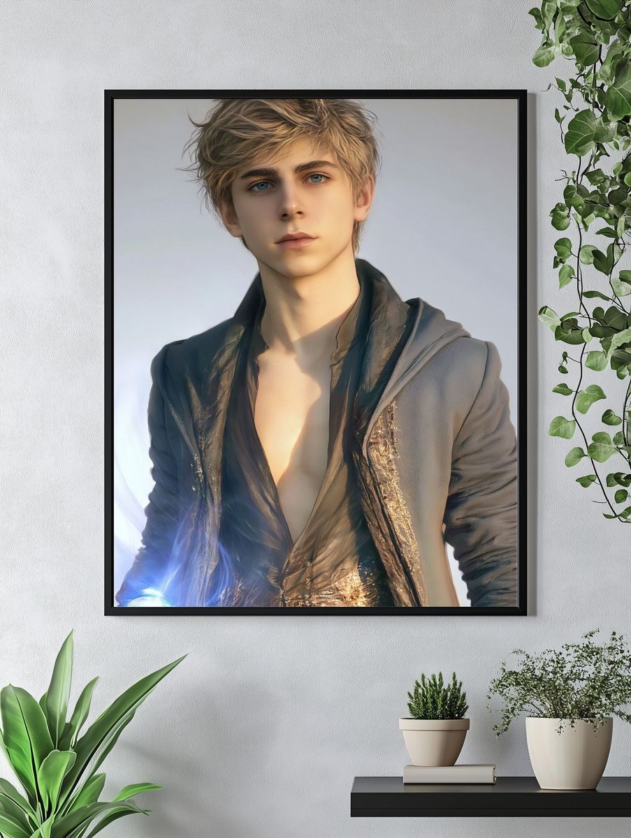 Fantasy Portrait Illustration Poster. — room view 4