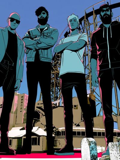 Stylized Band Portrait Poster.