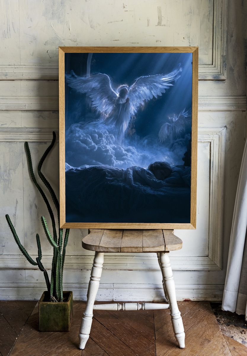 Celestial Angel Dreamscape Print. — room view 1