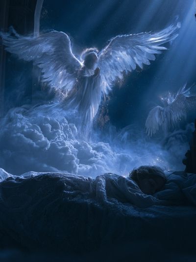 Celestial Angel Dreamscape Print. poster