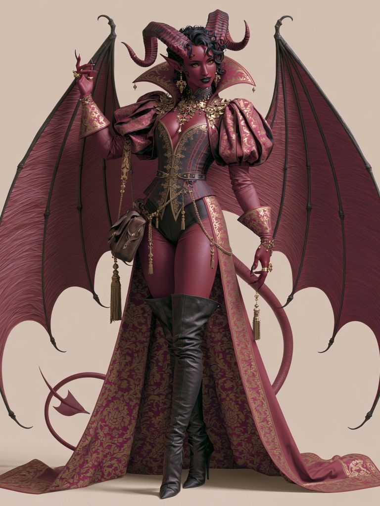 Demon Queen Fantasy Illustration Poster. poster — illustration art