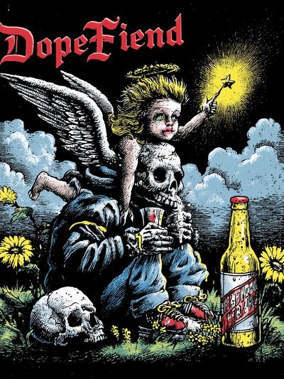 Dope Fiend Gothic Illustration Poster. poster