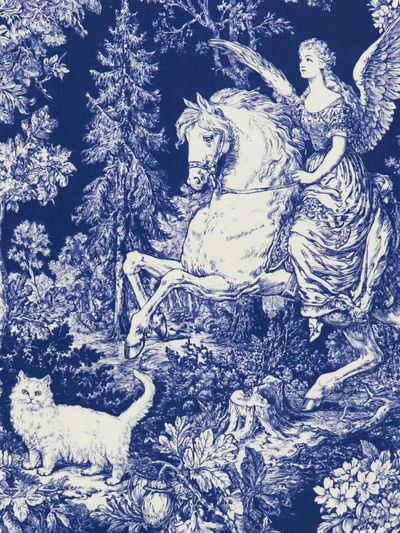Angel on Horse Toile Print.