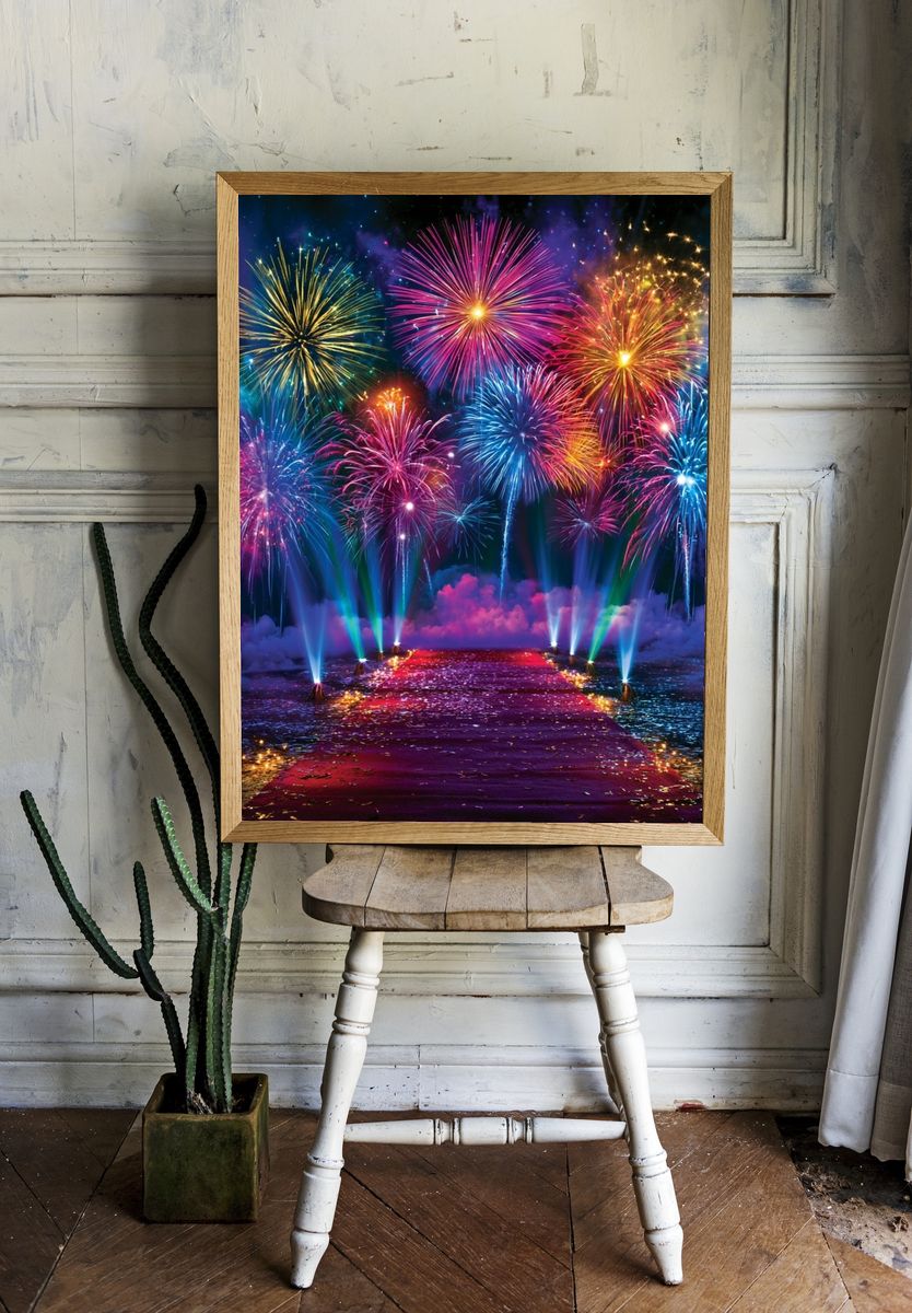 Fireworks Celebration Poster. room preview