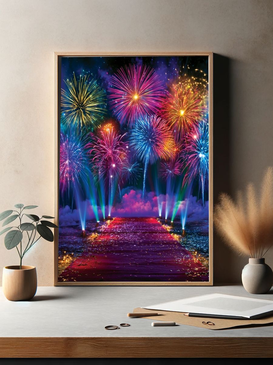 Fireworks Celebration Poster. — room view 2