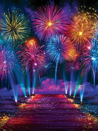 Fireworks Celebration Poster.